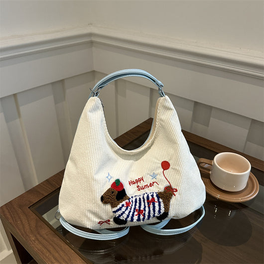 Bolso Tote Retro de Gran Capacidad para Mujer - Bolsa Casual de Hombro - Image 7