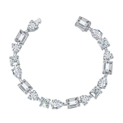 Pulsera de Plata Esterlina 925 con Diamantes de Imitación de Alto Brillo - Image 4