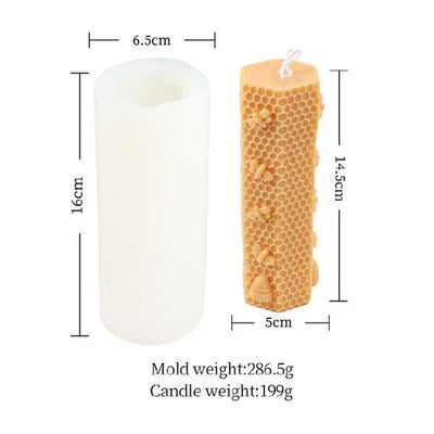Molde de Silicona con Diseño Panal 3D para Velas - Image 7