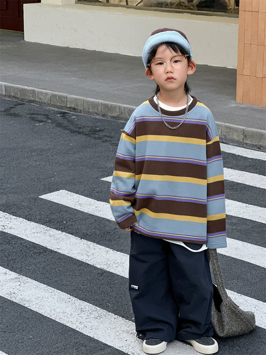 Playera Holgada a Rayas para Niños - Image 14