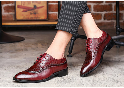 Zapatos Oxford de Cuero para Hombre - Mocasines Elegantes con Cordones - Image 15