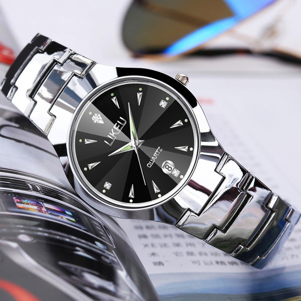 Reloj de Cuarzo Impermeable para Mujer de Temperamento Simple
