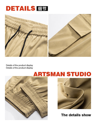 Pantalones Cargo Holgados con Bolsillos y Puños Ajustables - Image 17
