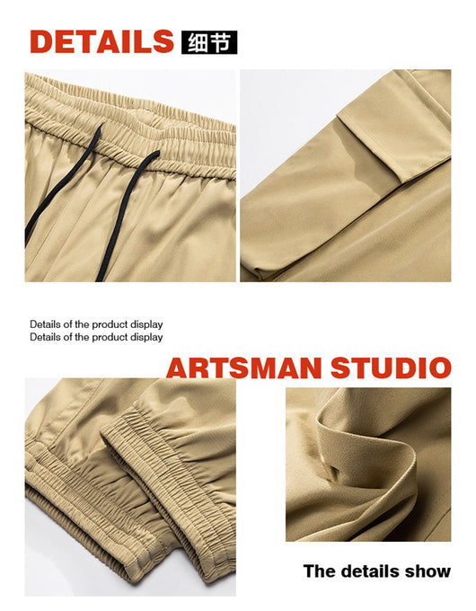 Pantalones Cargo Holgados con Bolsillos y Puños Ajustables - Image 17