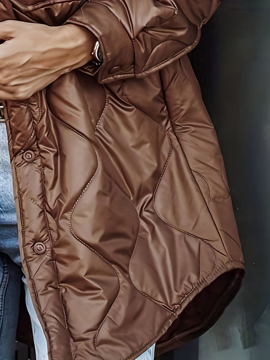 Abrigo Medio para Mujer Estilo Europeo y Americano - Image 12