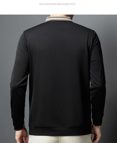 Chompa Polar Suelta para Hombre Otoño Invierno - Cuello Solapa Versátil - Image 49