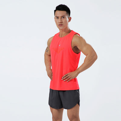 Camiseta Sin Mangas Elástica y Transpirable para Hombre Talla Grande - Image 3