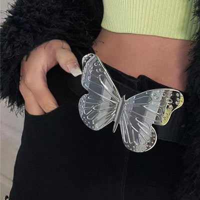 Cinturón Mariposa Metálico Grande Vintage - Accesorio Tendencia Dulce y Elegante - Image 3