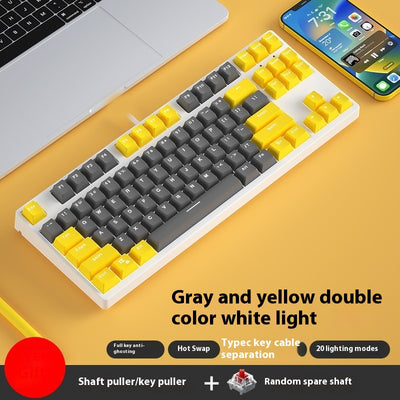 Teclado Mecánico Gaming 87 Teclas Hot Swap Intercambiable Dual Color - Image 22