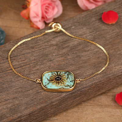 Colgante de Piedra con Girasol Pavé para Mujer - Image 10