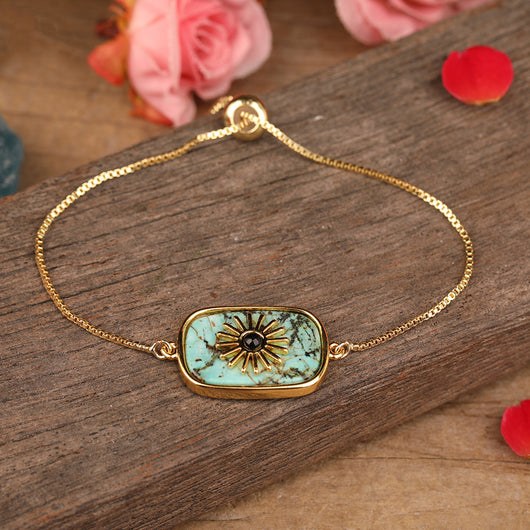Colgante de Piedra con Girasol Pavé para Mujer - Image 10