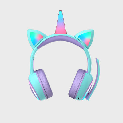 Auriculares Bluetooth Infantiles con Orejas de Gato y Luz LED - Image 7