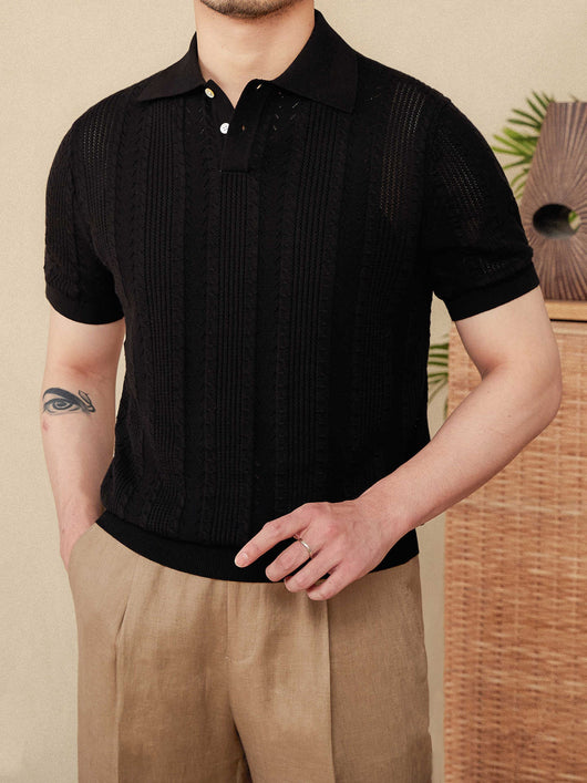 Polo de Algodón con Cuello Solapa y Manga Corta - Image 12