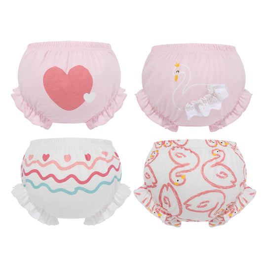 Shorts Triangulares con Moño para Niñas y Niños - Pantalones Cortos Estilo Pan - Image 2