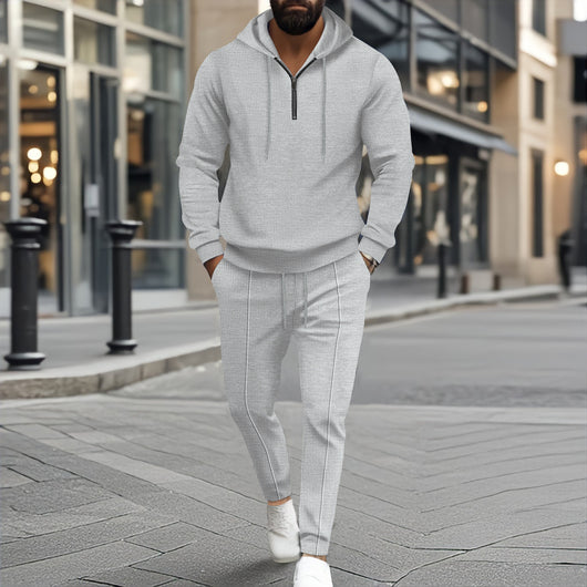 Conjunto Deportivo Dos Piezas con Sudadera Texturizada y Pantalón Largo - Image 4