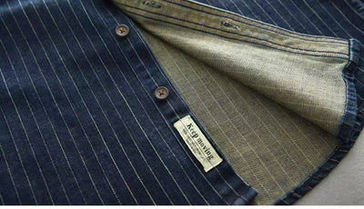 Camisa Denim a Rayas para Hombre - Estilo Ejecutivo - Image 16