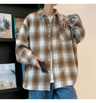 Camisa de Manga Larga Hombre Cuadros Hong Kong Fengrijie - Image 14