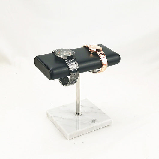 Organizador de Relojes en Cuero PU Negro con Base de Mármol - Image 7