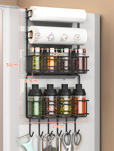 Organizador Lateral para Refrigerador - Almacenamiento Inteligente de Cocina - Image 7