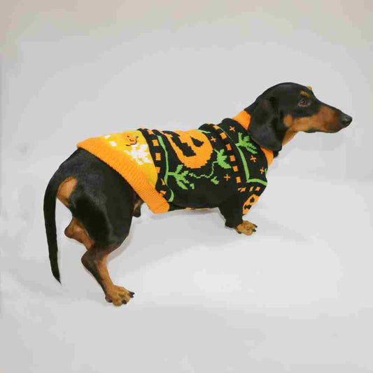 Suéter Cálido para Mascotas en Tonos Naranja - Abrigo Acogedor para Perros y Gatos