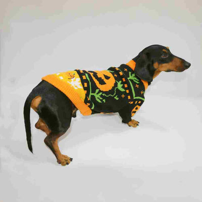 Suéter Cálido para Mascotas en Tonos Naranja - Abrigo Acogedor para Perros y Gatos
