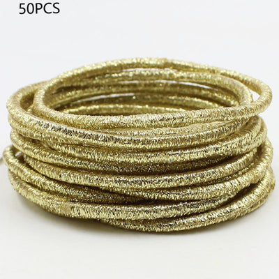 Accesorio Dorado para Cabello con Cuerda Brillante - Adorno de Lujo - Image 2