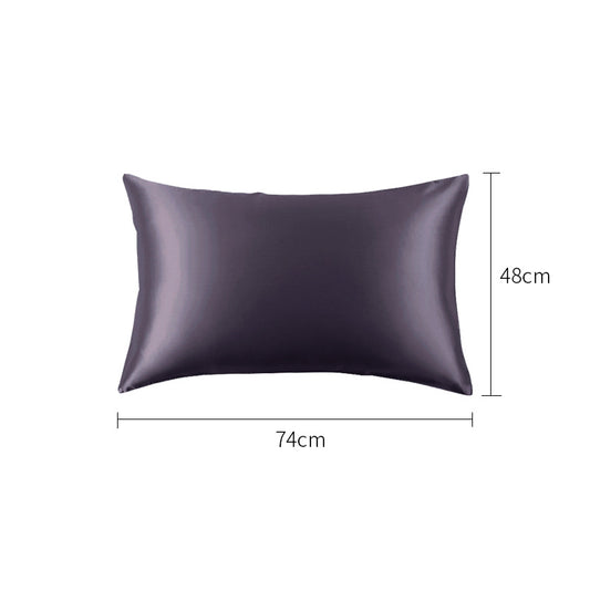 Funda de Almohada de Seda Doble Cara - Color Liso Individual - Image 2