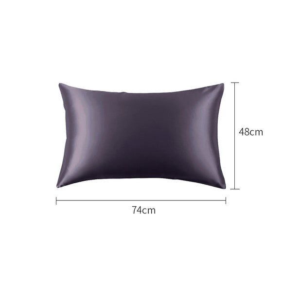 Funda de Almohada de Seda Doble Cara - Color Liso Individual