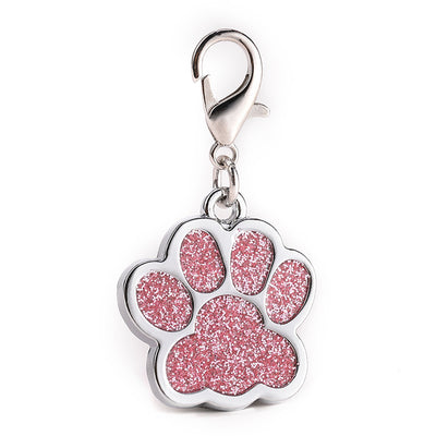 Placa de identificación personalizada para perro con brillo y forma de pata en aleación de zinc - Image 13