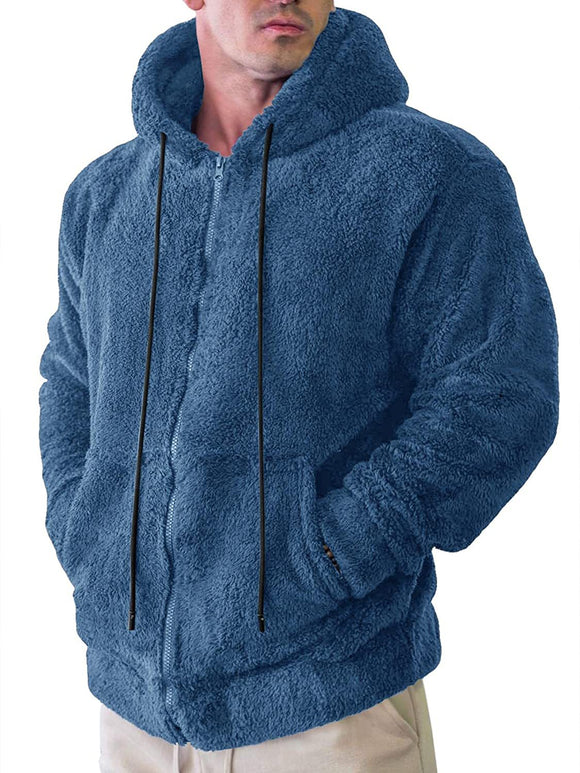 Chaqueta Cardigan Acolchada con Capucha para Hombre