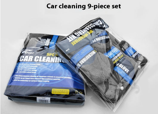 Kit Completo de Limpieza Automotriz 9 Piezas: Paños, Esponjas y Cepillos - Image 14