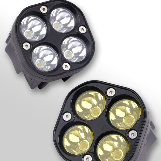 Faro Delantero Cuádruple para Motocicleta y Modificaciones Automotrices