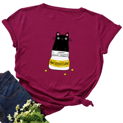 Camiseta Básica Mujer Cuello Redondo Manga Corta 100% Algodón - Image 14