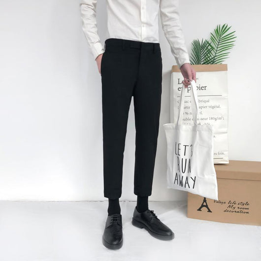 Pantalones Slim Rectos Versátiles de Moda para Hombre - Image 2