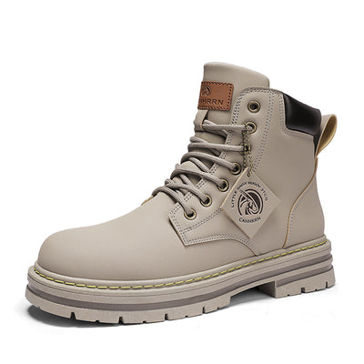 Botas de Trabajo Vintage en Cuero Genuino Talla Grande para Hombre - Image 5