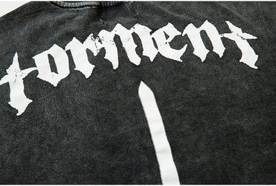 Camiseta Suelta Vintage Lavada - Estilo Casual Desenfadado - Image 5