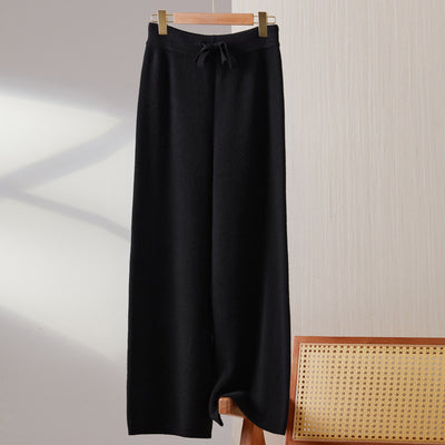Pantalones Anchos de Lana Tejida para Mujer - Image 22
