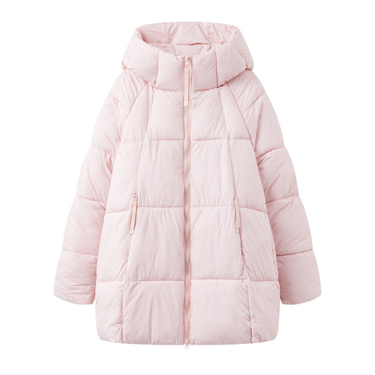 Abrigo de Plumón Suelto Grueso para Mujer - Largo Medio Invierno - Image 5