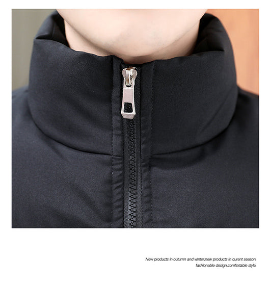 Abrigo de Cuello Alto Acolchado para Parejas - Chaqueta Casual Cálida Unisex - Image 15