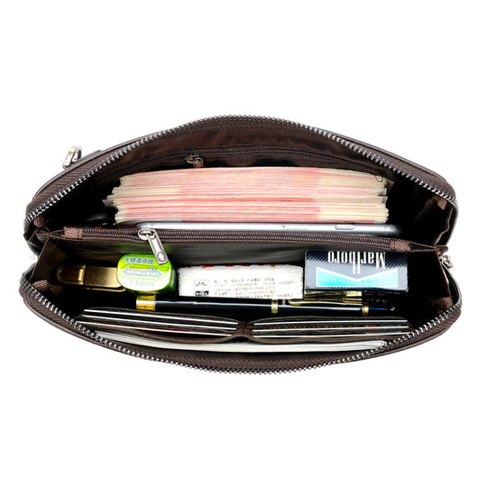 Cartera de Cuero para Hombre con Cierre de Contraseña Anti-robo - Image 5