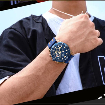 Reloj Deportivo Outdoor con Movimiento de Cuarzo y Calendario de Seis Agujas