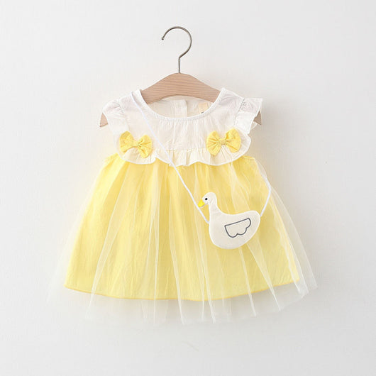 Vestido Infantil Niña Verano Sin Mangas Estampado - Image 3