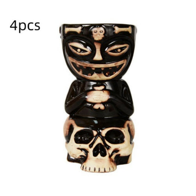 Taza Calavera Pirata Cerámica Estilo Tiki Hawaii para Cócteles - Image 15