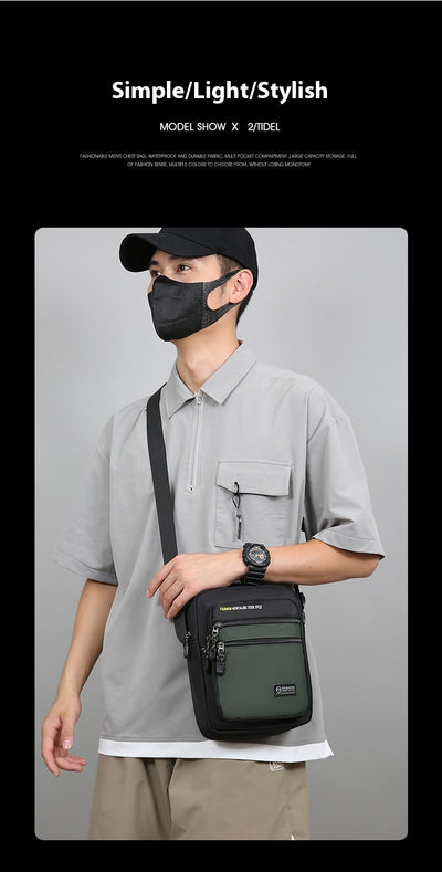 Bolsa Cruzada Multifuncional para Hombre - Ideal para Viajes y Uso Diario - Image 14