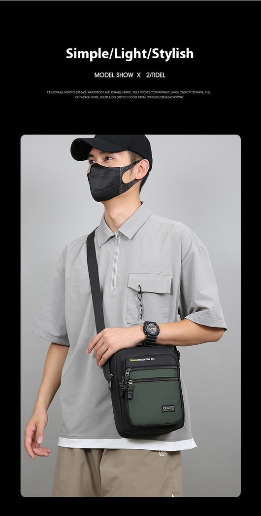 Bolsa Cruzada Multifuncional para Hombre - Ideal para Viajes y Uso Diario - Image 14