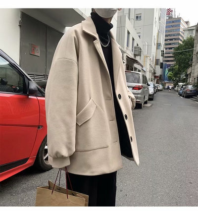 Abrigo Gabardina Casual Versátil para Hombre - Corte Relajado Primavera Otoño - Image 11