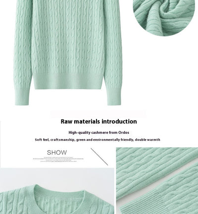 Suéter de Cuello Redondo para Mujer en Cashmira Pura - Image 11