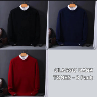 Suéter Holgado para Hombre Cuello Redondo Tejido Base Oversized - Image 25
