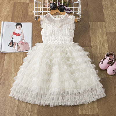 Vestido Infantil Fluffy Elegante y Dulce