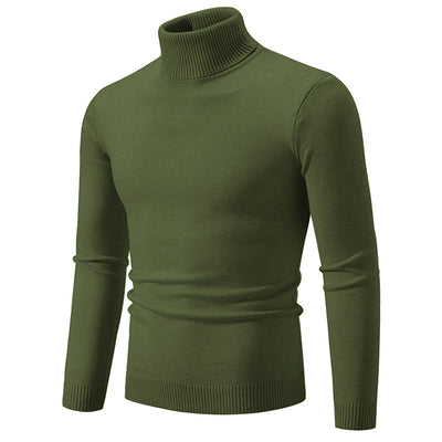 Suéter Cuello Alto Ajustado para Hombre en Tallas Grandes - Base Térmica Tejida - Image 3